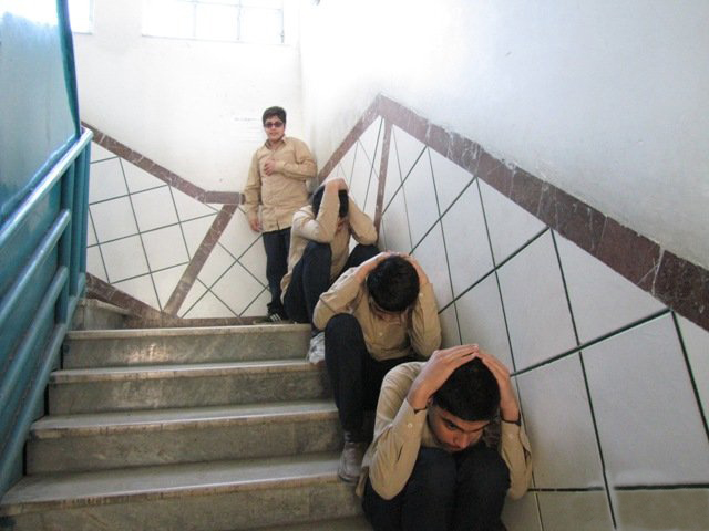 مانور پدافند غیرعامل در مدارس شهرستان آزادشهر