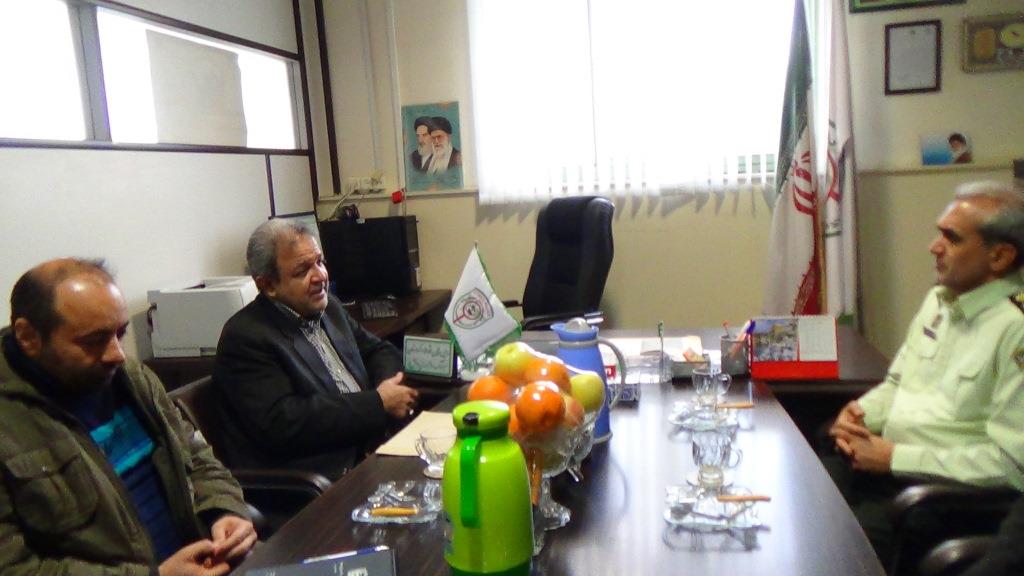 دیدار سرپرست اداره کل پدافندغیرعامل کردستان با رئیس پلیس فتای انتظامی استان