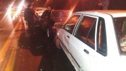 مصدوم شدن ۱۳ نفر در پی وقوع تصادف زنجیره‌ای در کرمان