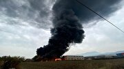 وقوع آتش‌سوزی در یک کارخانه مواد شیمیایی در ترکیه
