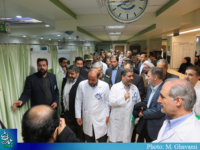 تصاویر افتتاح و بازدید از اورژانس بیمارستان بقیه الله الاعظم