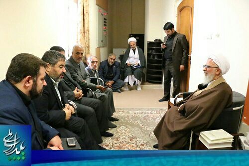 تصاویر دیدار رئیس و معاونین سازمان پدافند غیرعامل کشور با علمای قم