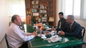 مدیرکل پدافند غیرعامل با مدیرکل نوسازی مدارس استان در خصوص مبحث 21 مقررات ملی ساختمان