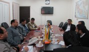 جلسه بررسی چالش های مربوط به مصرف بی رویه آب وتاثیرات آن بر امنیت وثبات اجتماعی در استان سیستان و بلوچستان