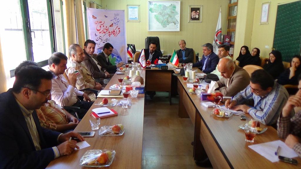 سومین جلسه قرارگاه زیستی استان به میزبانی اداره کل انتقال خون کردستان با ریاست مدیرکل پدافند غیرعامل استان برگزار شد.