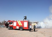 برگزاری رزمایش آنفلونزای فوق حاد پرندگان رزمایش آتش سوزی در شهرستان زرند + تصاویر