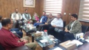 جلسه بررسی وضعیت سیلاب در شهرستان حمیدیه