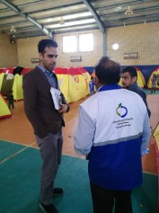 بازدید کارشناسان اداره کل پدافند غیرعامل از اردوگاه‌های اضطراری سیل زدگان در شهرستان دشت آزادگان