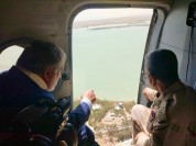 بازدید هوایی استاندار سیستان و بلوچستان از مناطق سیلابی و مرزهای منطقه