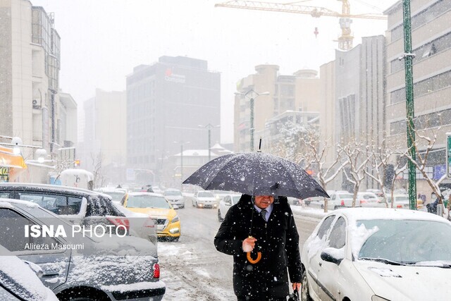 بارش برف و باران در تهران از امشب تا صبح جمعه