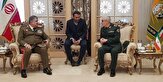 دیدار رئیس ستاد نیرو‌های مسلح ایران و وزیر دفاع سوریه