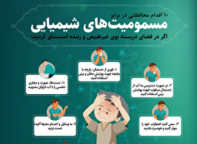 اینفوگرافی| ۱۰ اقدام محافظتی در برابر مسمومیت‌‌های شیمیایی