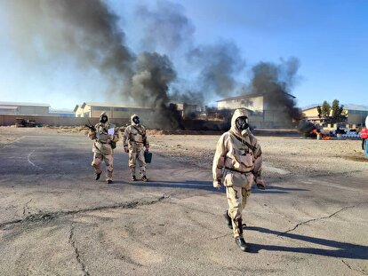 رزمایش پدافند شیمیایی منطقه ویژه اقتصادی انرژی پارس آغاز شد