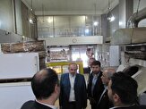 بازدید معاون بسیج و امور استان های سازمان پدافند غیرعامل کشور از مجتمع تولیدی نان اطهر با حضور 
