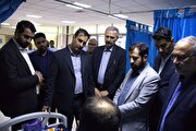بازدید معاون زیربنایی سازمان پدافند غیرعامل کشور از بیمارستان پیامبر اعظم (ص) کرمان