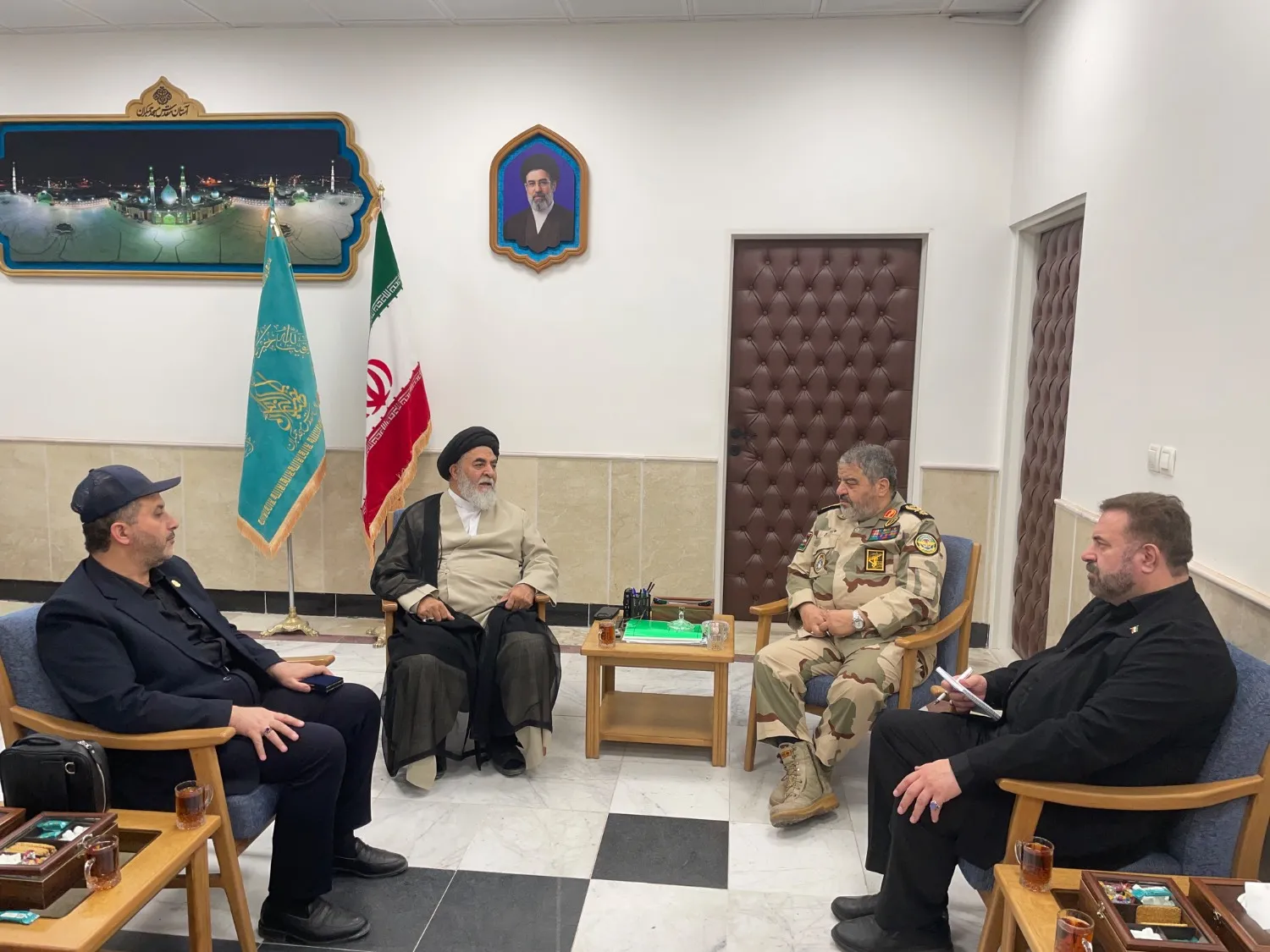دیدار سردار جلالی با تولیت مسجد مقدس جمکران در قم
