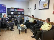 دیدار معاون نیروی انتظامی خوزستان با مدیرکل پدافند غیرعامل استان