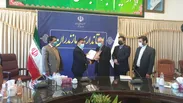 اهدای حکم ریاست شورای پدافند غیر عامل به استاندار مازندران
