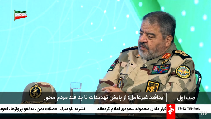 برنامه صف اول با حضور سردار جلالی با موضوع تغییر الگوهای جنگ و نقش محوری مردم در نبردهای نوین