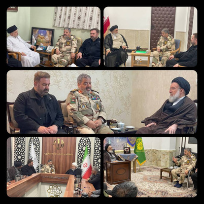 سردار جلالی در سفر به شهر مقدس قم با علما دیدار کرد